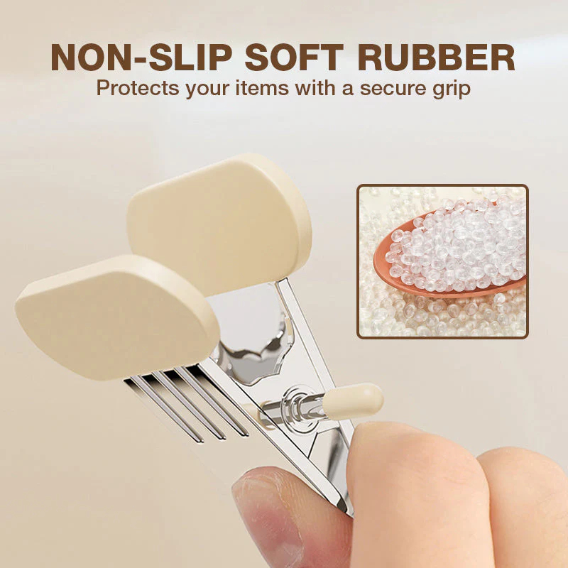 👔🧺 Multifunctional Drying Rack Hangers with Clips - Powerful, Non-Slip Rubber Coating & Durable Stainless Steel (Ideal for Washing Machine & Storage)