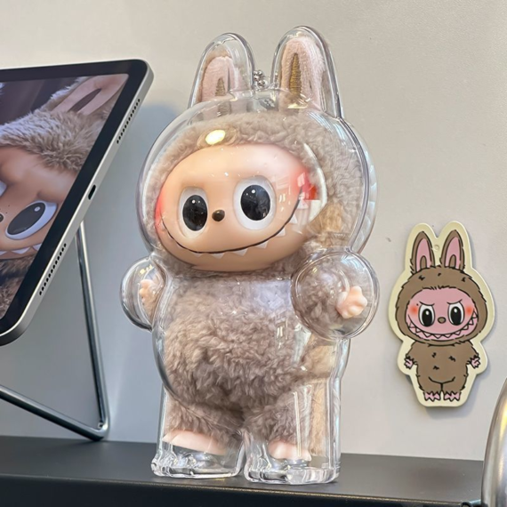 🧸LABUBU transparent protective case dust cover🎁