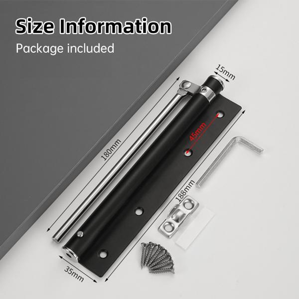 Product Introduction of Automatic Door Closer, Zinc Alloy Safety Spring Door Closer Adjustable 50 kg Closing Door Hinge 22