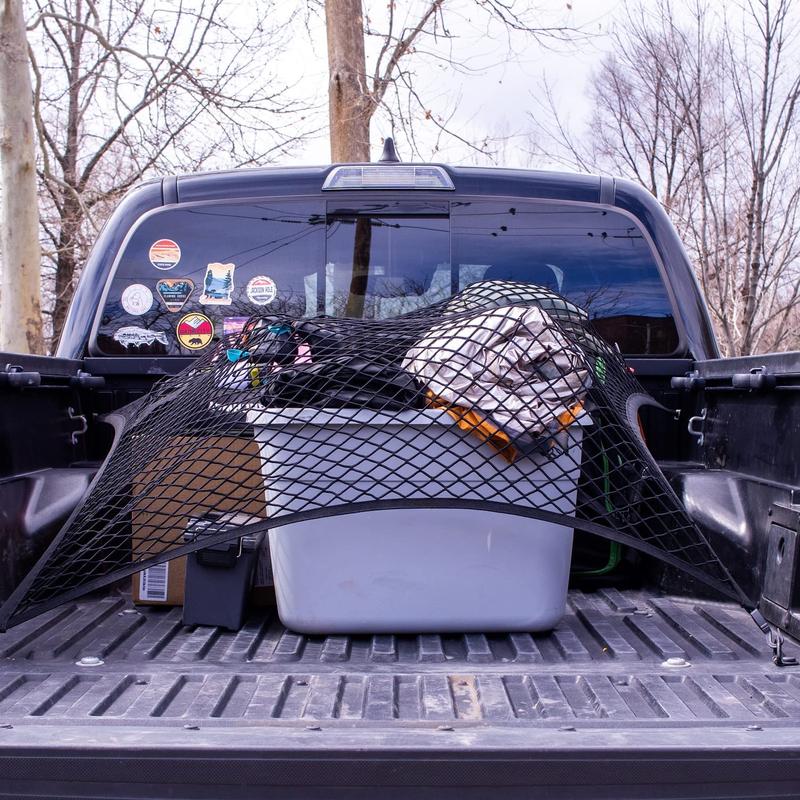 Highly Elastic Cargo Net, Simple Truck Bed Cargo Mesh Organizer, Ideal for ATV, SUV, UTV, Truck and Boat Use