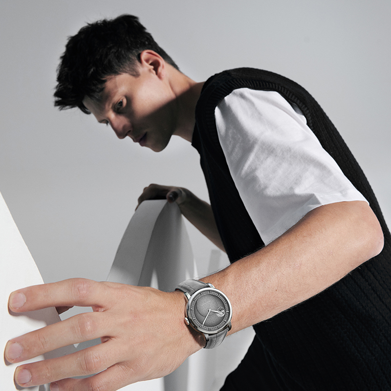 Agelocer New In Original Panoramic Luminous Moon  Phase Design  Luminous Moon Sapphire Glass