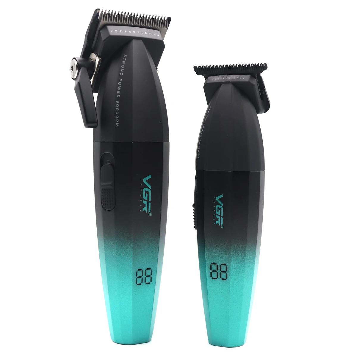 VGR Men's Full Metal Professional Hair Clipper Kit