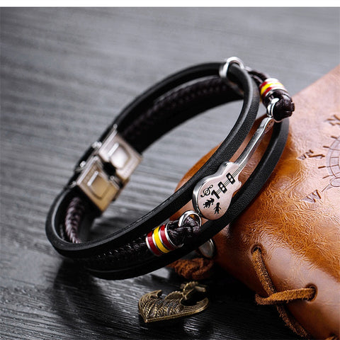 💥Premium Leather Guitar Bracelet💥