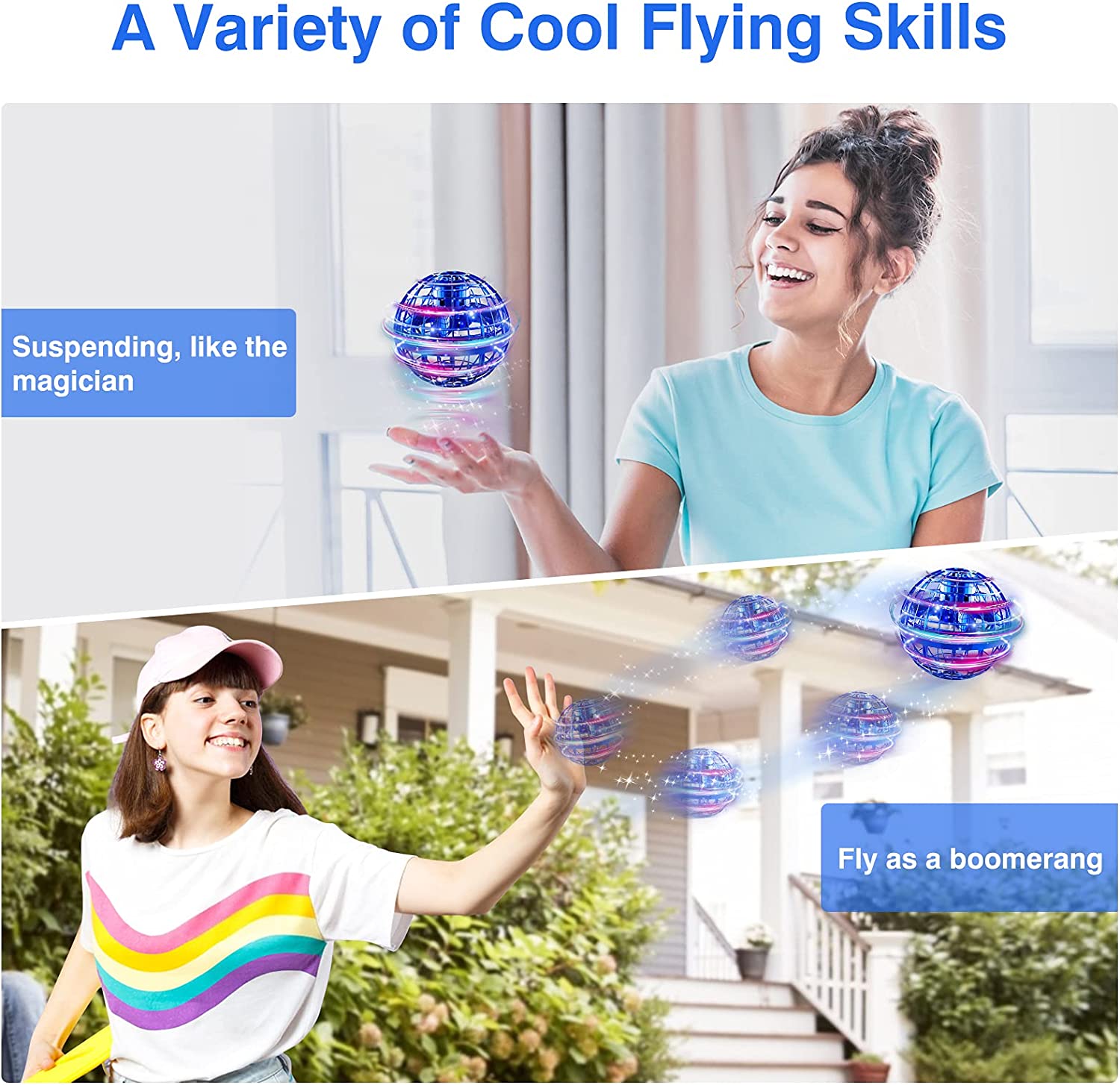 Flying Orb Ball Hand Controlled Boomerang Hover Ball