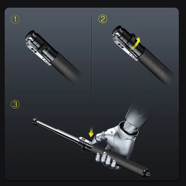 🔥Hot Sale🔥 Enhanced Automatic Retractable Self-Defense Stick
