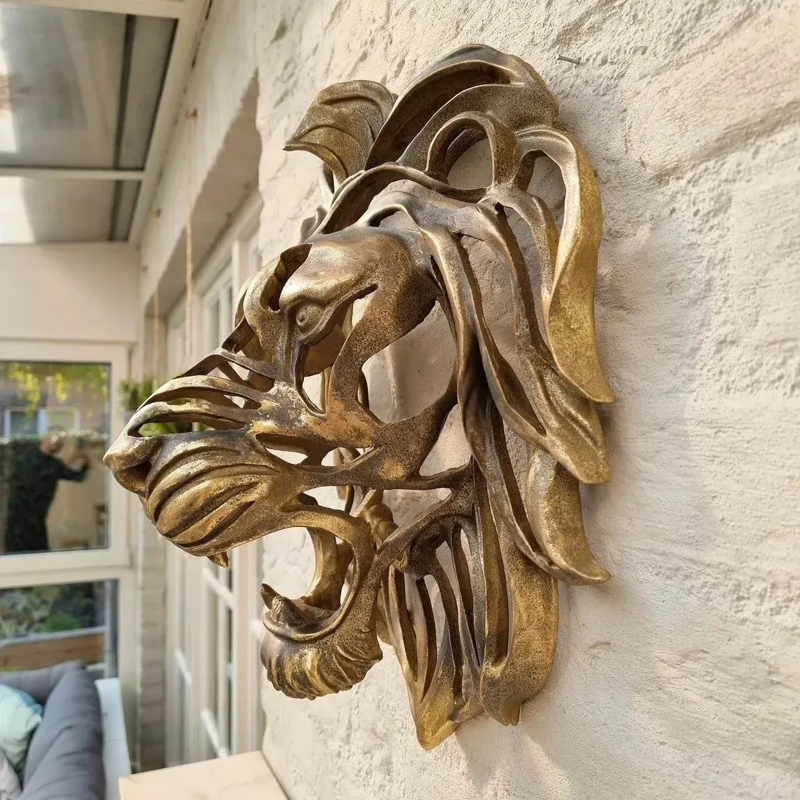 🔥Flash Sale 49% OFF🦁Lion Head Wall Mounted Art Sculpture🎁