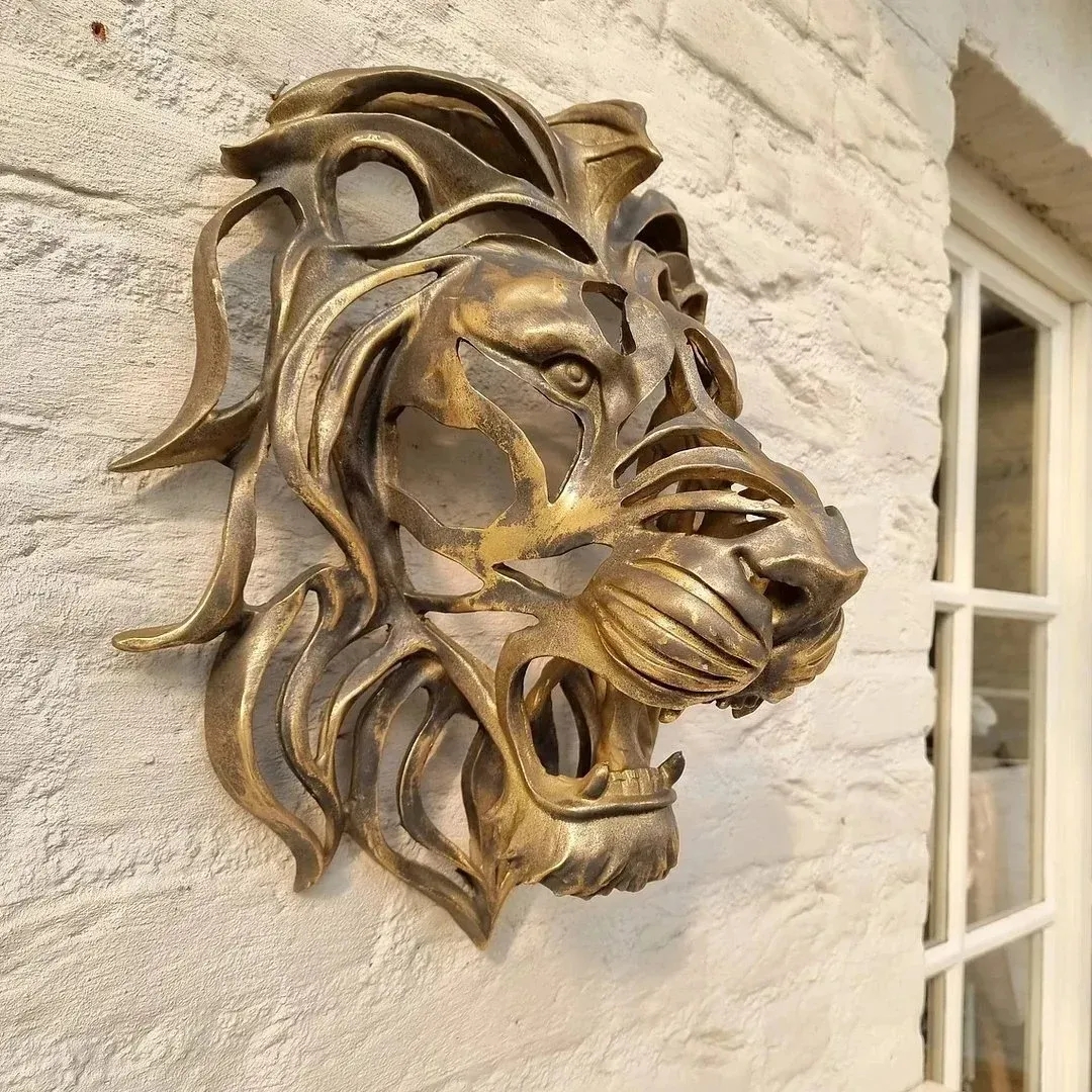 🔥Flash Sale 49% OFF🦁Lion Head Wall Mounted Art Sculpture🎁