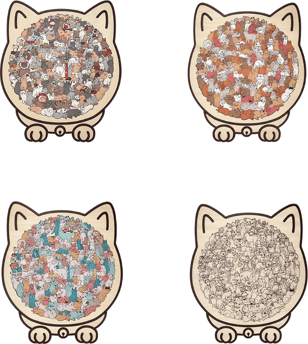 135-piece wooden jigsaw puzzle - a creative gift