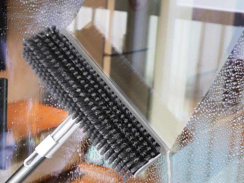 AIRU Floor Scrub Brush Bathtub Brush with Long Handle 3 in 1 Scrape and Heavy-Duty Stiff Bristle Scrubber Brush for Cleaning Shower Bathroom Patio Garage Kitchen Wall and Deck Cleaning Supplies for Home Essential Items for Home Christmas Gifts