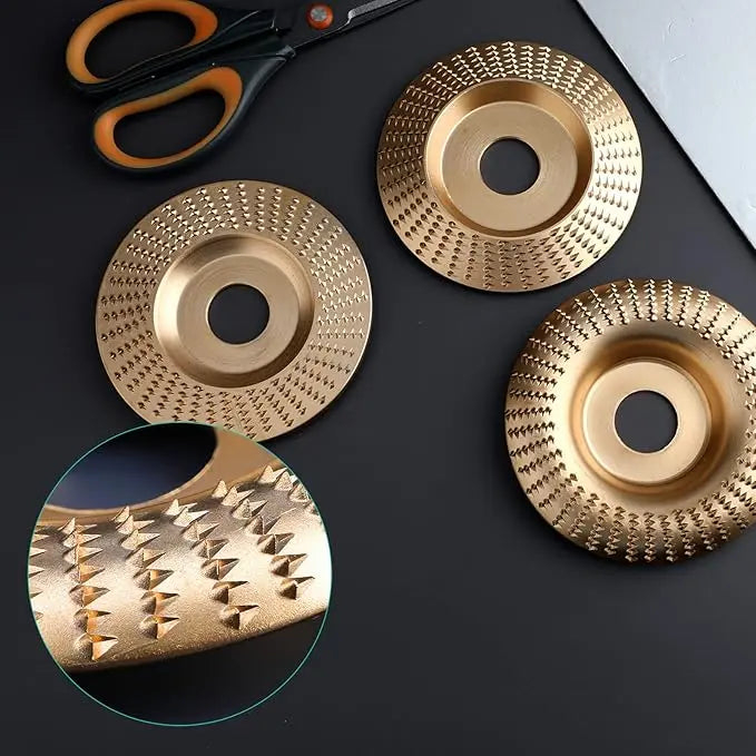 Wood carving disc set for angle grinders – Clean shaping without loss of power