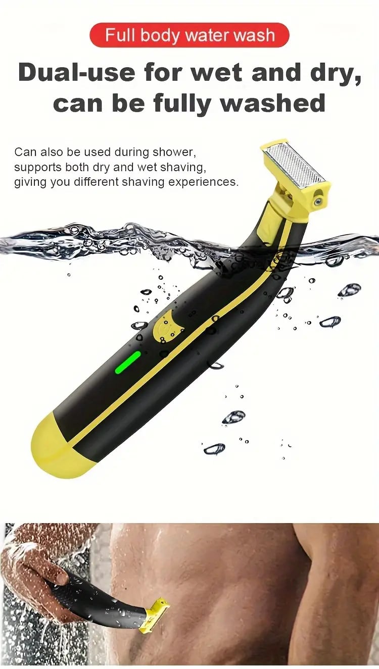 full body washed mens wet and dry shaver details 9