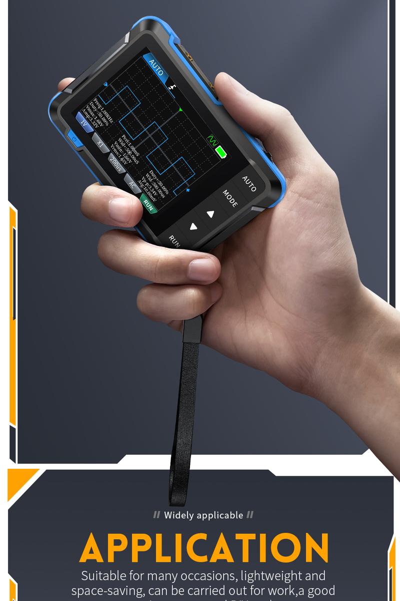 FNIRSI DSO153 2 in 1 Handheld Oscilloscope/DDS Signal Generator  Digital Portable Automotive Oscilloscope with 2.8 inch TFT  1MHz Bandwidth  5MS/s Sampling Rate  Trigger Function Auto/Nomal/Single
