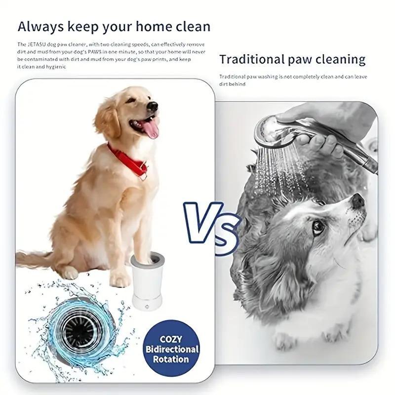 USB Rechargeable Pet Paw Cleaner, Automatic Pet Paw Cleaning Cup, Pet Paw Cleaning Tool, Pet Grooming Tool, Dog & Cat Grooming Supplies