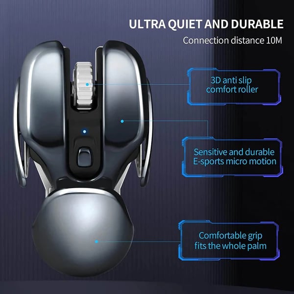 🔥Wireless Ergonomics Metal Mouse