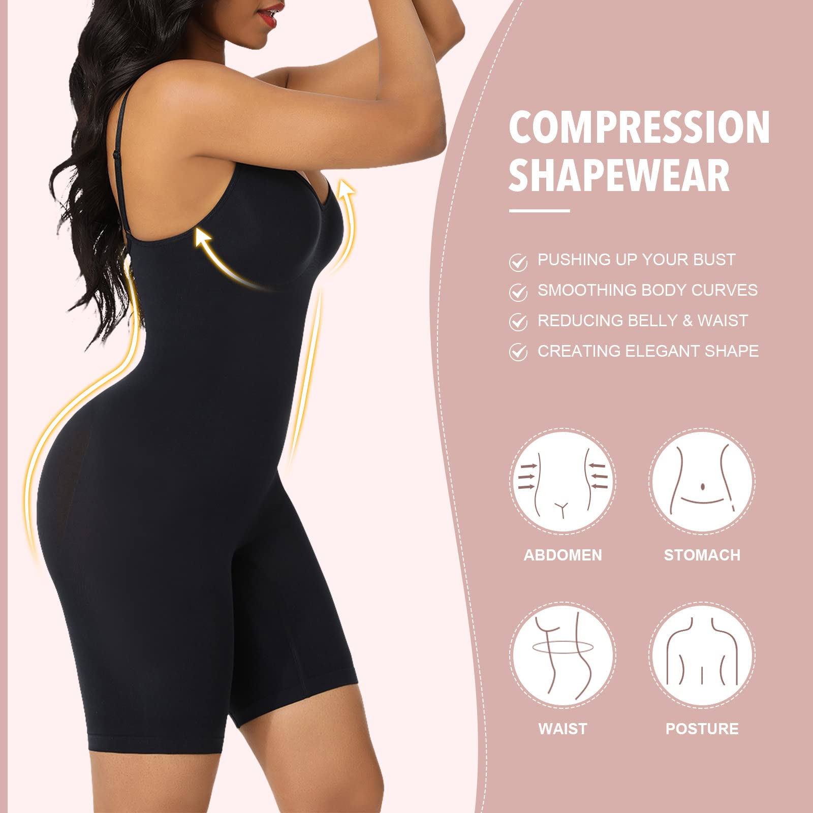    💖Early Mother's Day Sale - 50% OFF🎁Shapewear for Women Tummy Control Full Bust Body Shaper