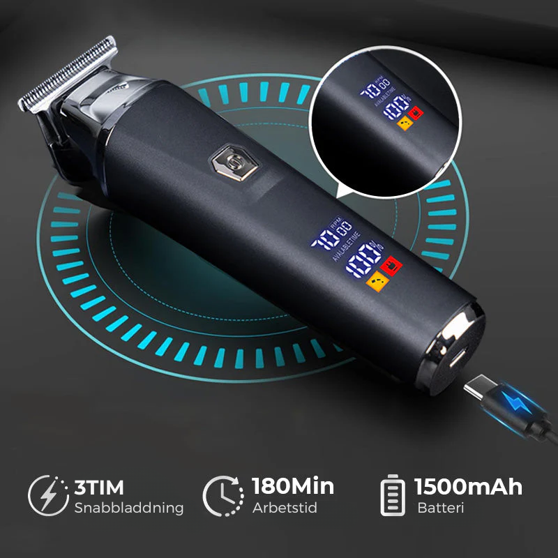 LCD Display Professional Electric Hair Clipper