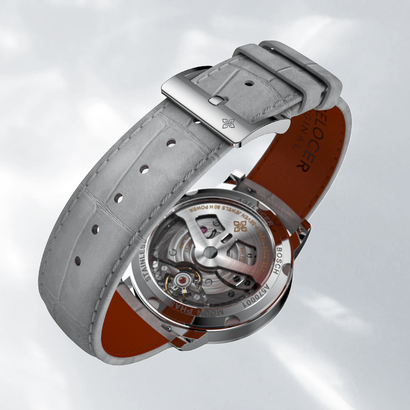 Agelocer New In Original Panoramic Luminous Moon  Phase Design  Luminous Moon Sapphire Glass