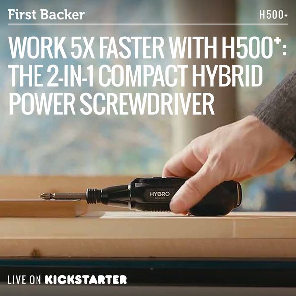 2-in-1 Compact Hybrid Power Screwdriver