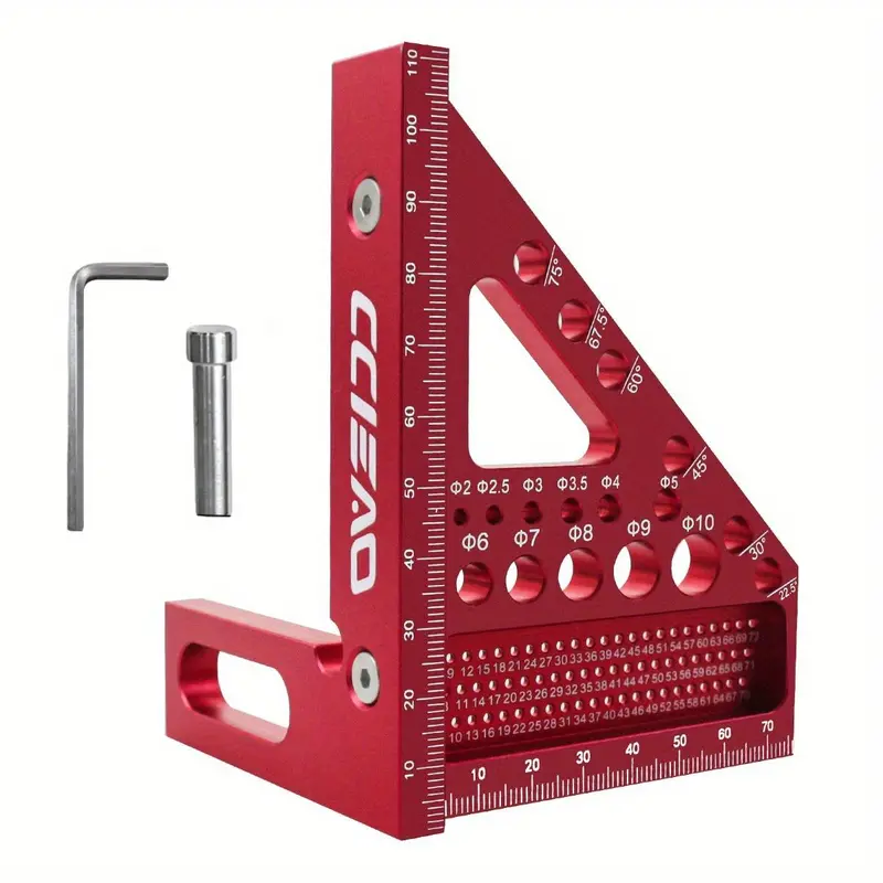 Product Introduction of 3D Multi-angle Carpenter Square Scriber, Drawing Line Ruler, High Precision Woodworking Square Protractor for Carpenters, Construction, Craftsmen and DIY, Tool, Heavy Duty, Industrial, Hardware, Cool Gadgets 3