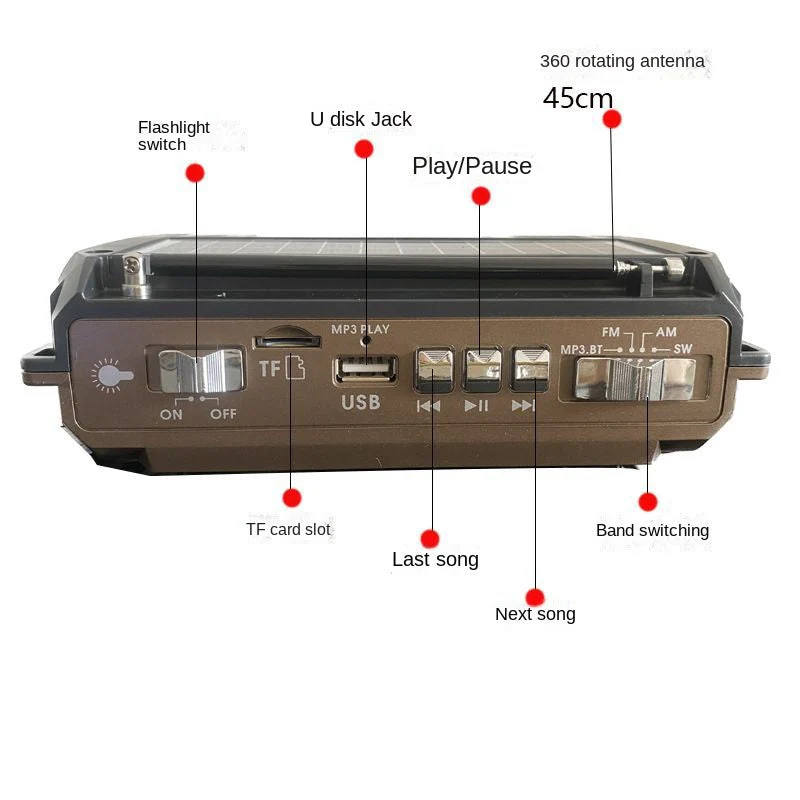 Retro Solar Powered Radio