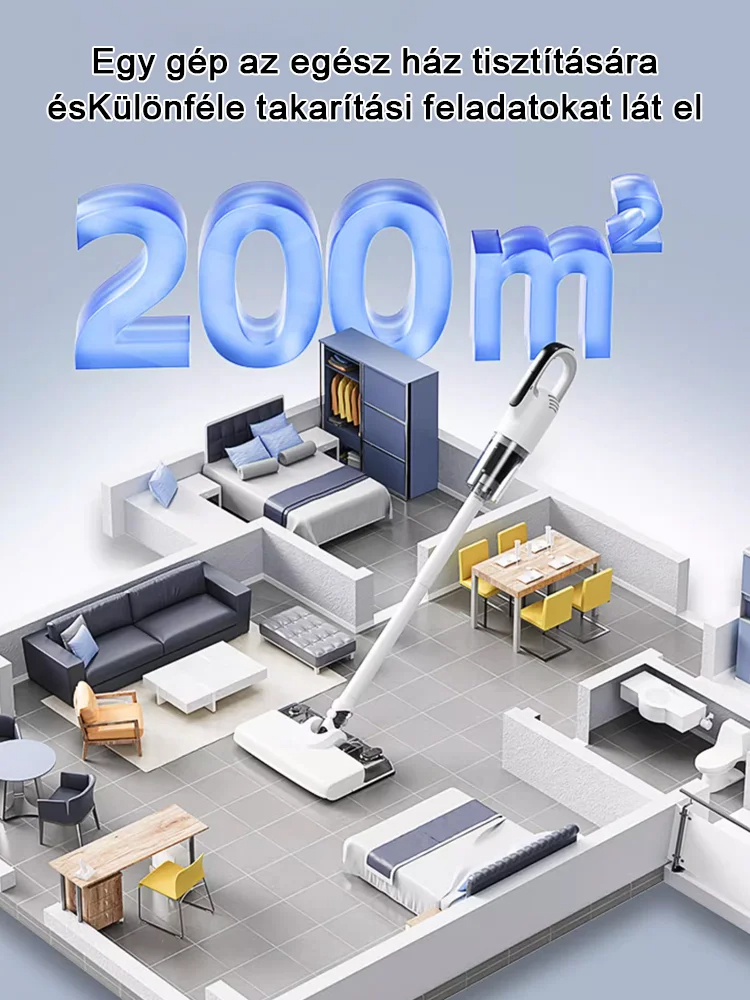 [Integrated Cordless Suction and Mop] High Suction Mite Removal Vacuum and Mop Machine