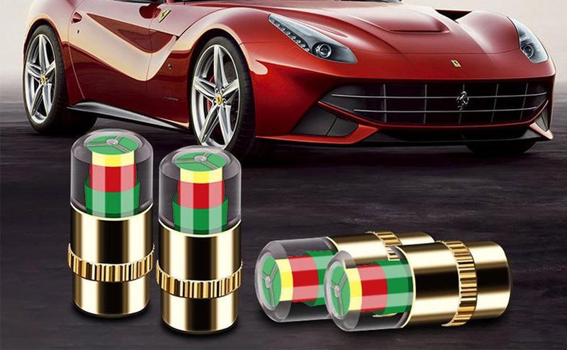 4 PCS Car Auto Tire Pressure Monitor Valve, Car Pressure Monitor Valve Stem, Tire Pressure Monitor