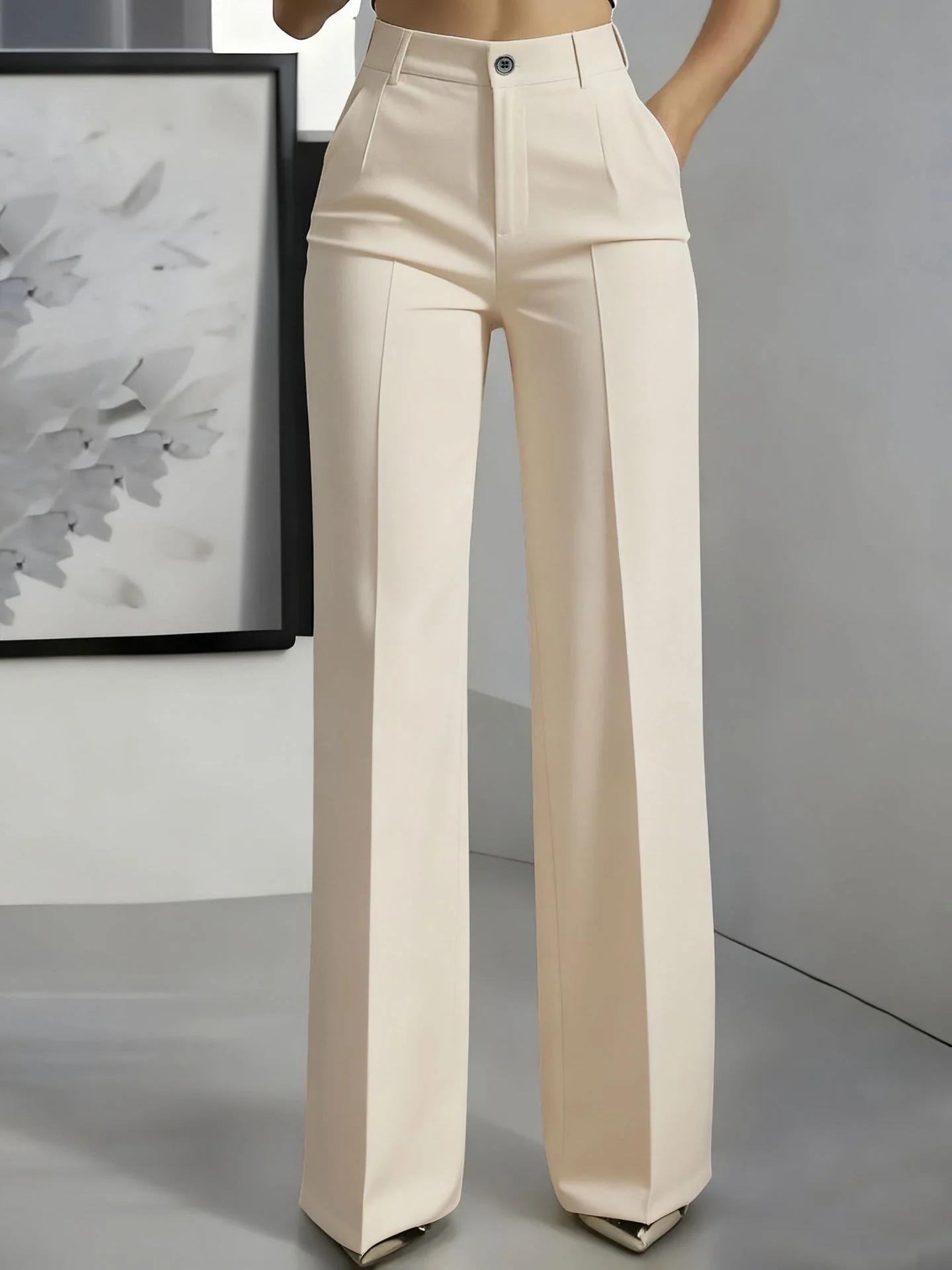 ⏳Limited time offer - 50% off🔥👖Women's high waist trousers with elastic waist