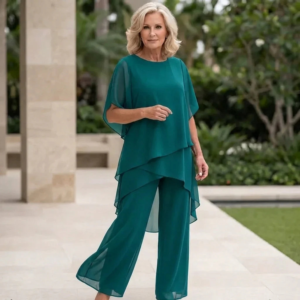 Delphina | Draped Top & Palazzo Set