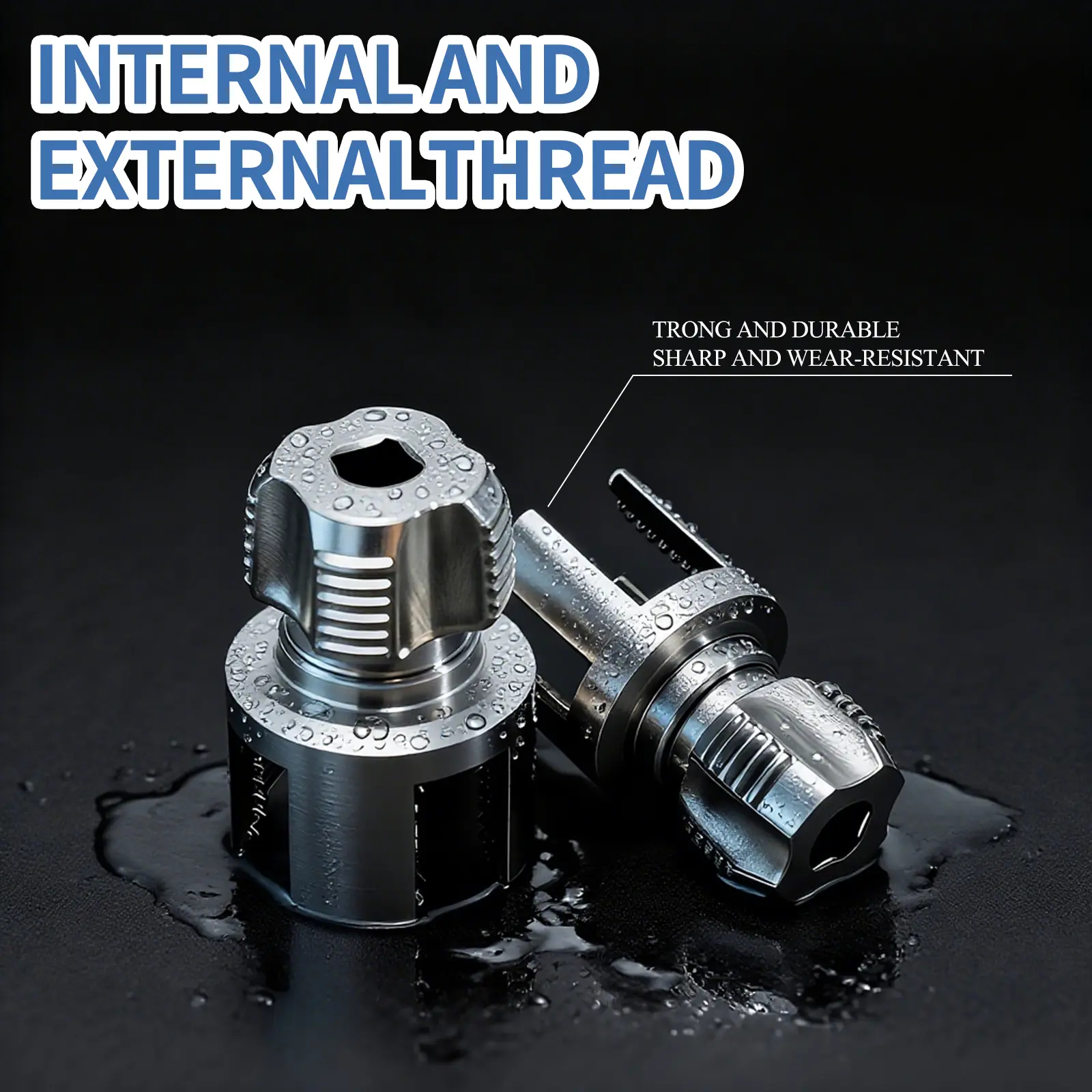 Pipe Tapping and Threading Tool | Dual-Specification Compatible, Wear-Resistant and Durable, Maximizing Efficiency in Pipe Installation and Repair!