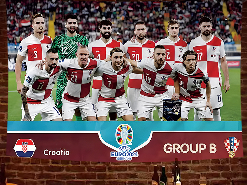 2024 European Cup poster hanging cloth