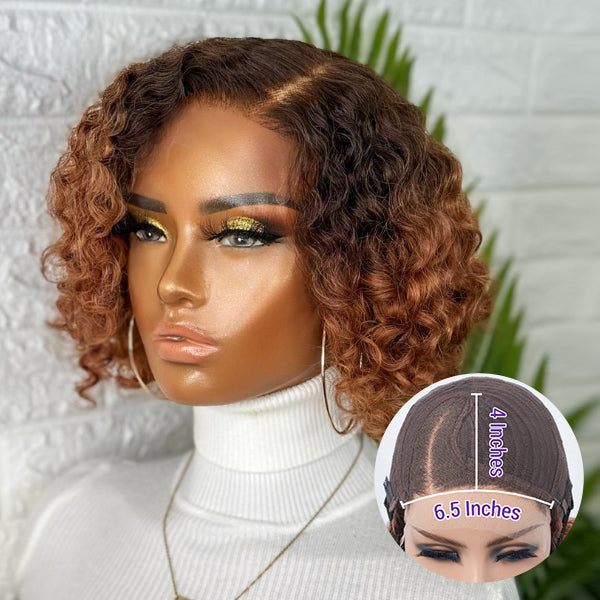Trendy Short Cut Curly Minimalist Undetectable Lace Wig