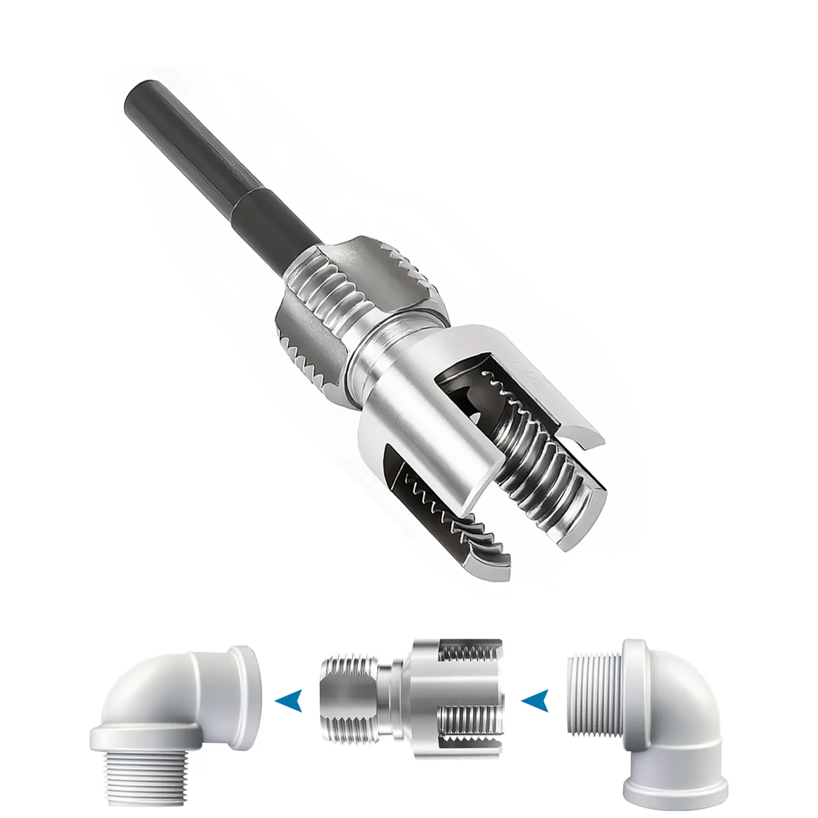 Pipe Tapping and Threading Tool | Dual-Specification Compatible, Wear-Resistant and Durable, Maximizing Efficiency in Pipe Installation and Repair!