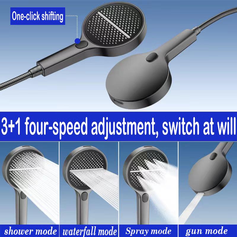 Shower Head Hose&Bracket,Shower Head Set With 1.5m Hose,Bathroom Shower Equipment