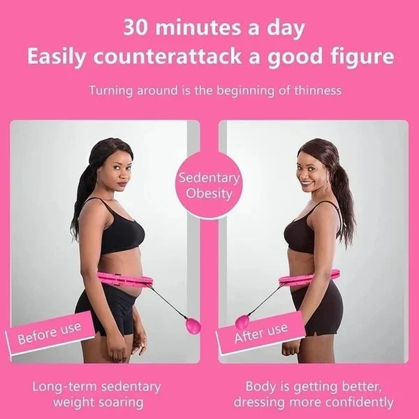 🔥 Last Day 49% OFF 🔥Weighted Smart Hula Hoop - Fast fat burning！