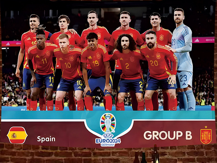 2024 European Cup poster hanging cloth