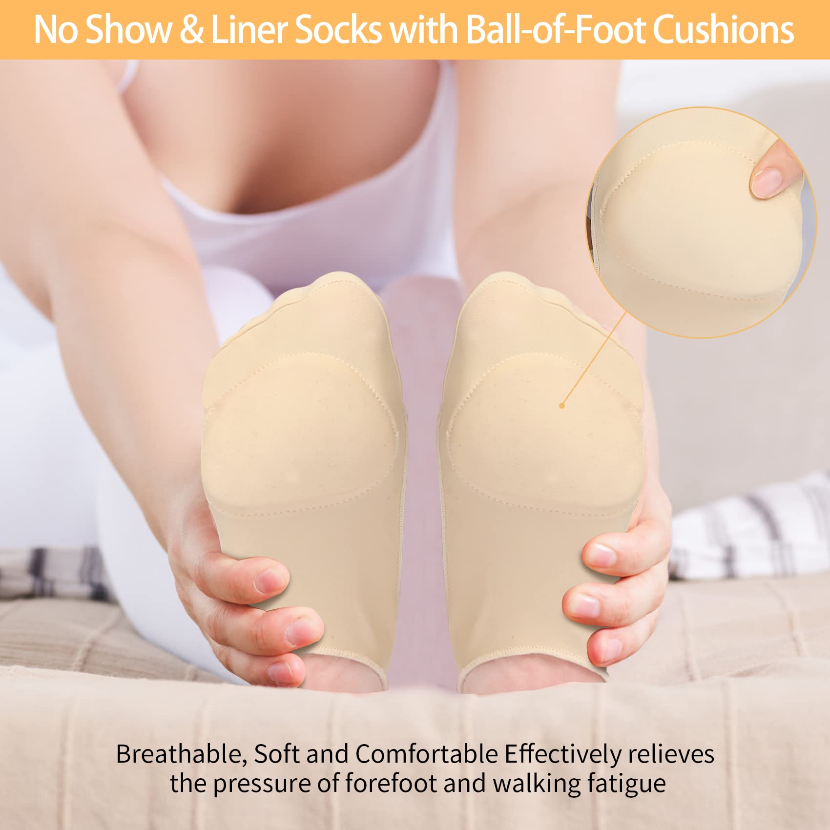  Sock-Style Ball of Foot Cushions for Women