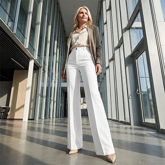 ⏳Limited time offer - 50% off🔥👖Women's high waist trousers with elastic waist