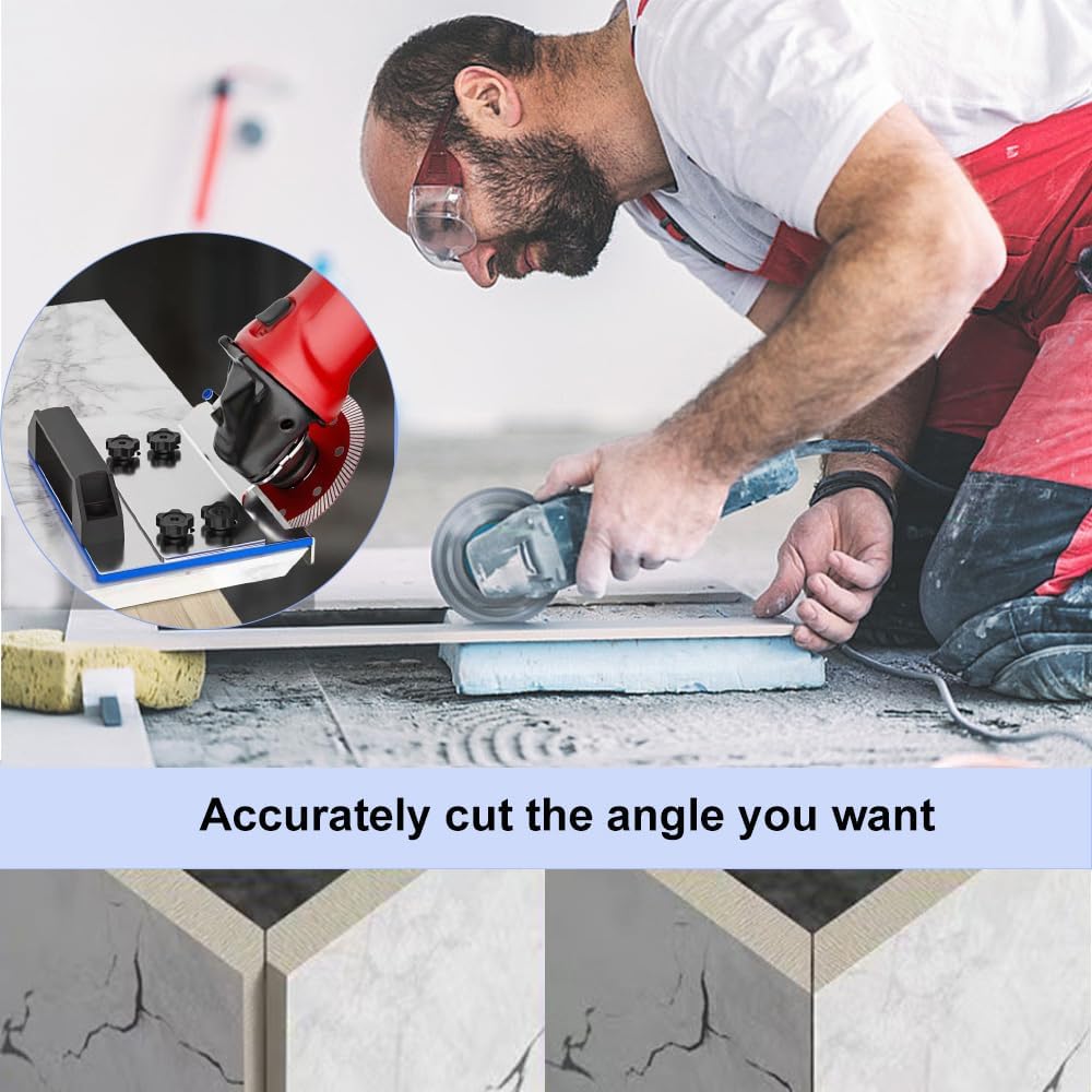 Angle Grinder Stand for Tile 45°Chamfer Cutting