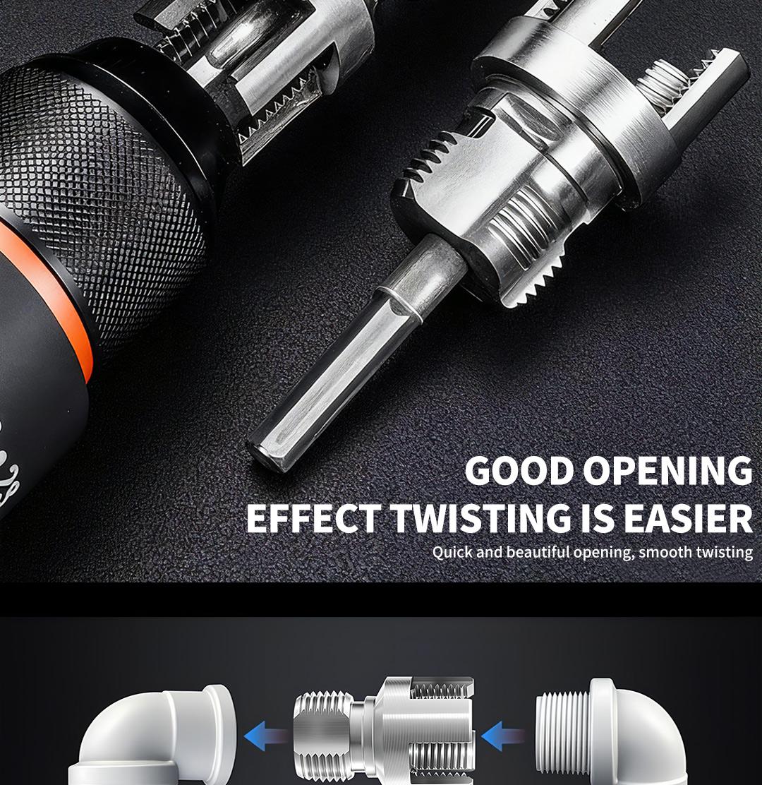 SOPAMI Pipe Tapping and Threading Tool | Dual-Specification Compatible, Wear-Resistant and Durable, Maximizing Efficiency in Pipe Installation and Repair!