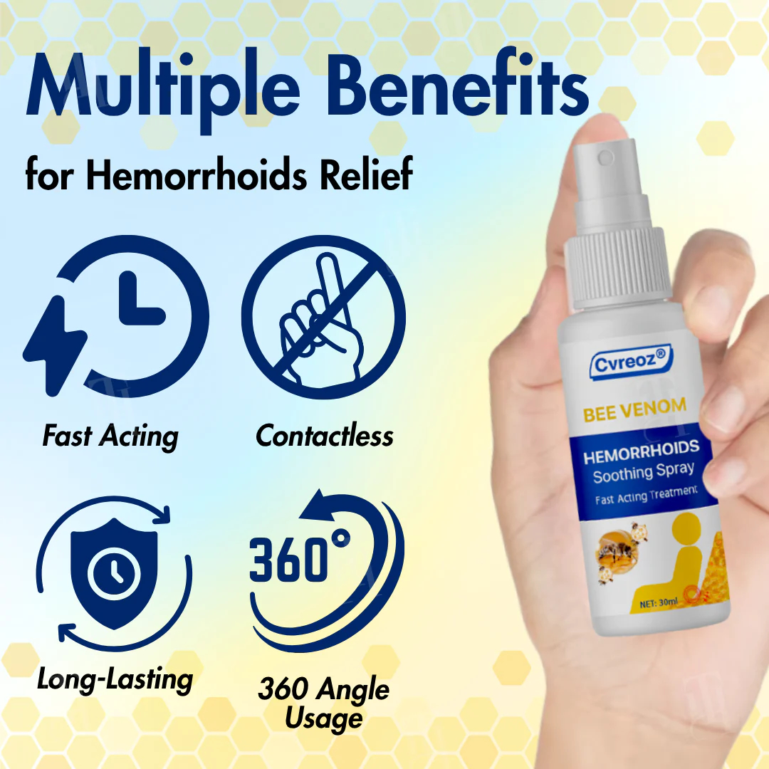 🔥Hot Sales - 50% OFF🔥Bee Venom Hemorrhoids Soothing Spray
