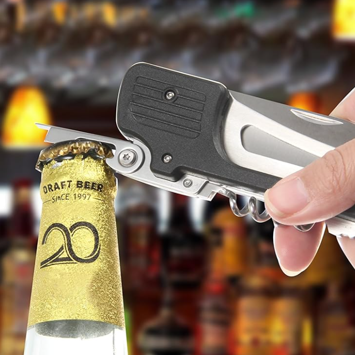 Roxon 6 in 1 Detachable and Foldable Multifunctional Grilling Utensil Set, Special Portable Grilling Utensils for Patio and Outdoor BBQ