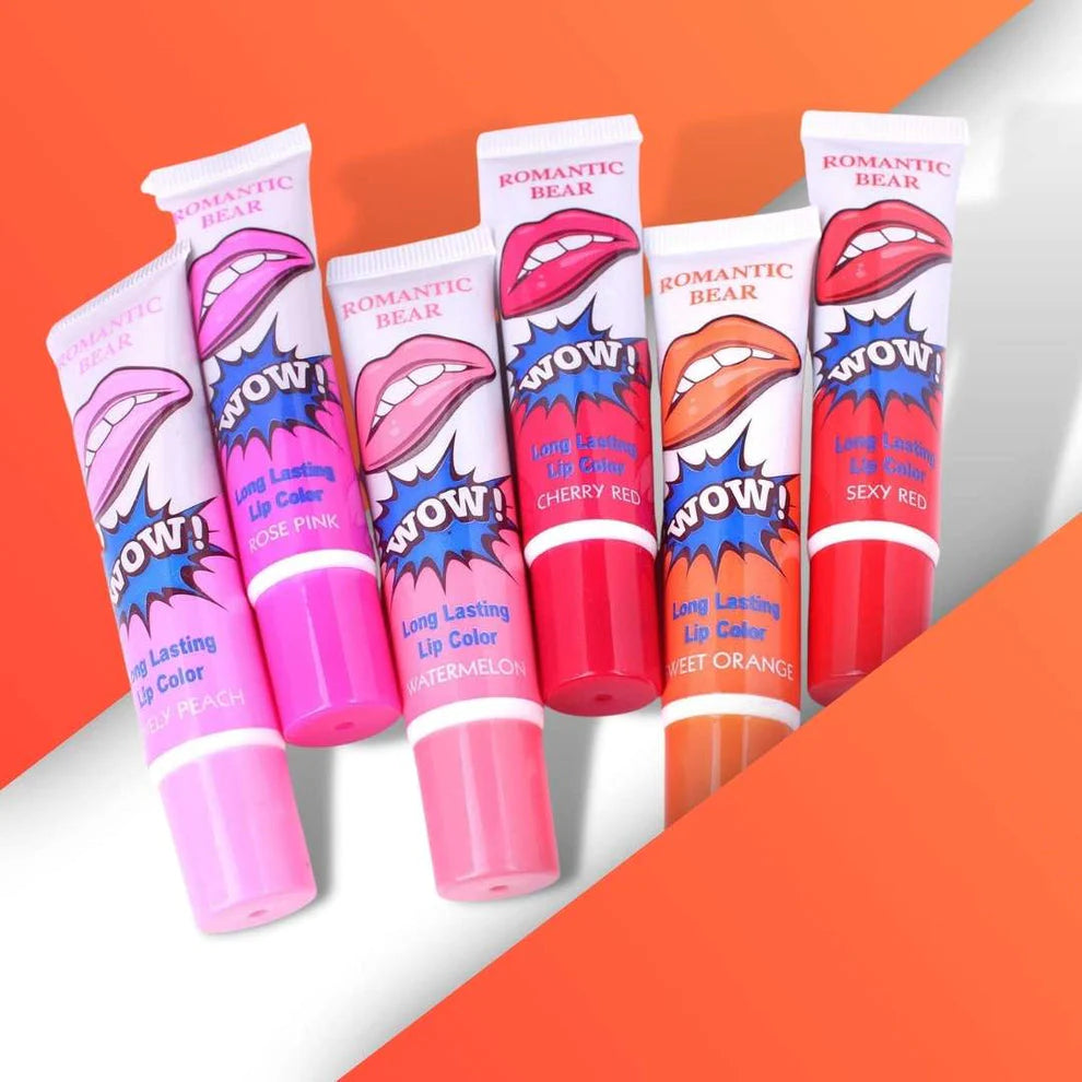 6 Colors Waterproof Liquid Impermeable lip gloss