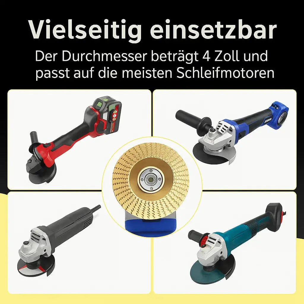 Wood carving disc set for angle grinders &ndash; Precise carving & grinding Mivoza Germany