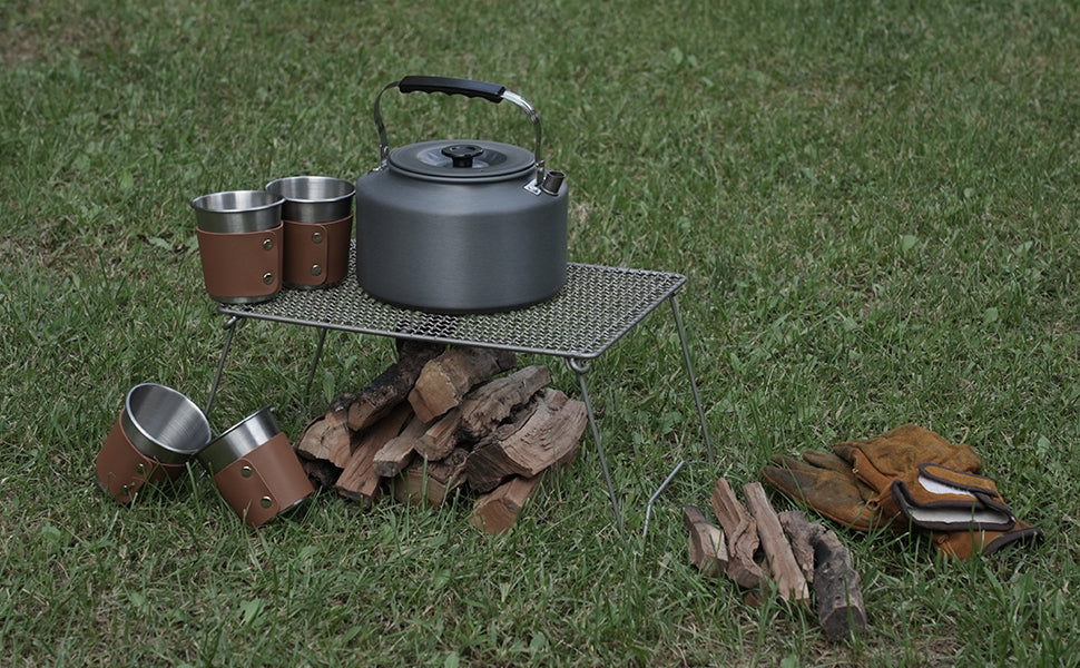 BULIN Camping Kettle Set with 4 Cups
