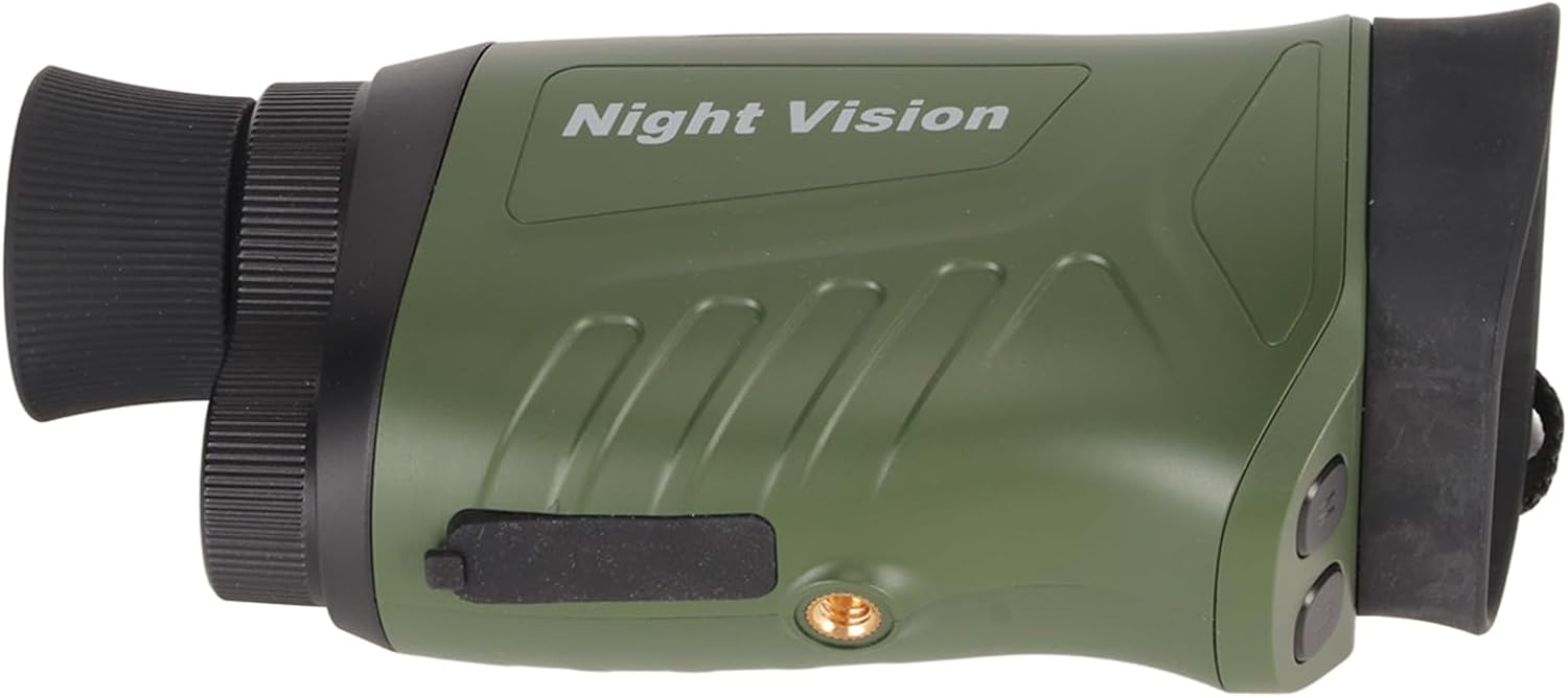 Atom Digital DNM50 Compact Lightweight Handheld Day and Night Vision Monocular with Photo and Video Recorder