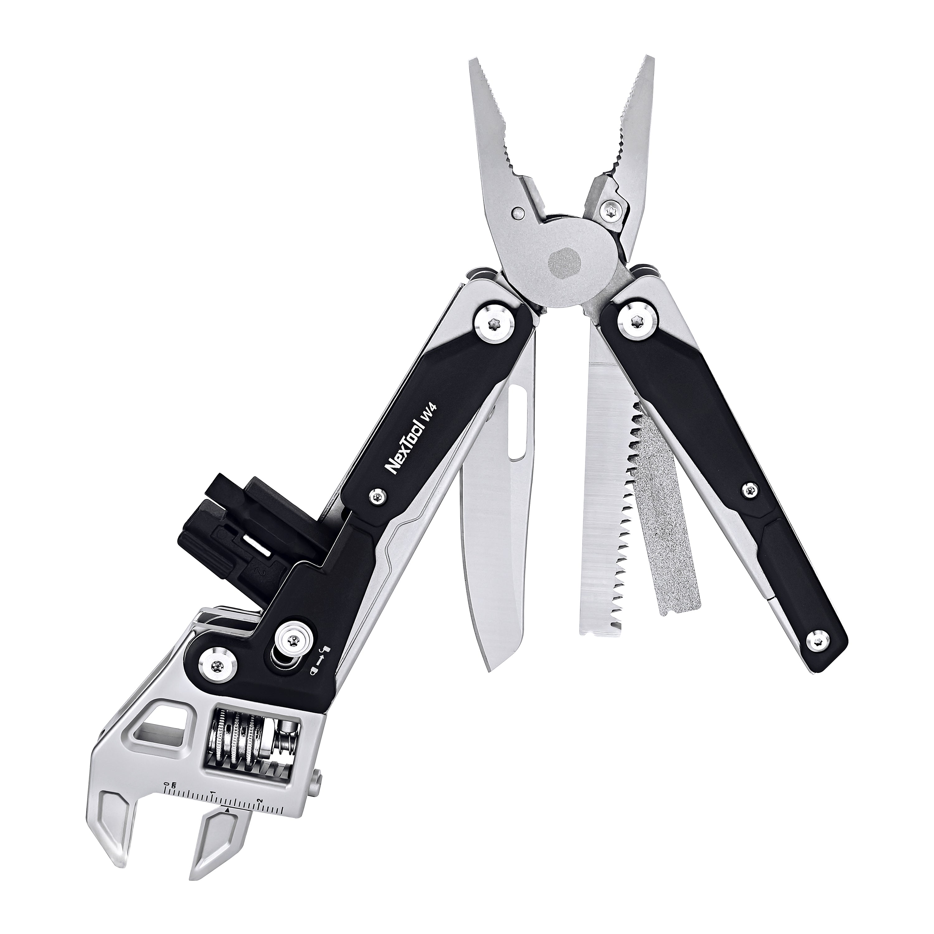 Adjustable Ratchet Wrench Multitool, 11-IN-1 Foldable EDC Tool