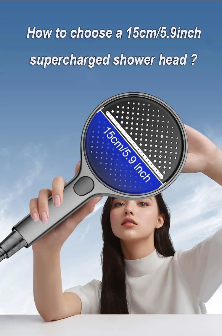 BOZIWA Shower Head Hose&Bracket,Shower Head Set With 1.5m Hose,Bathroom Shower Equipment