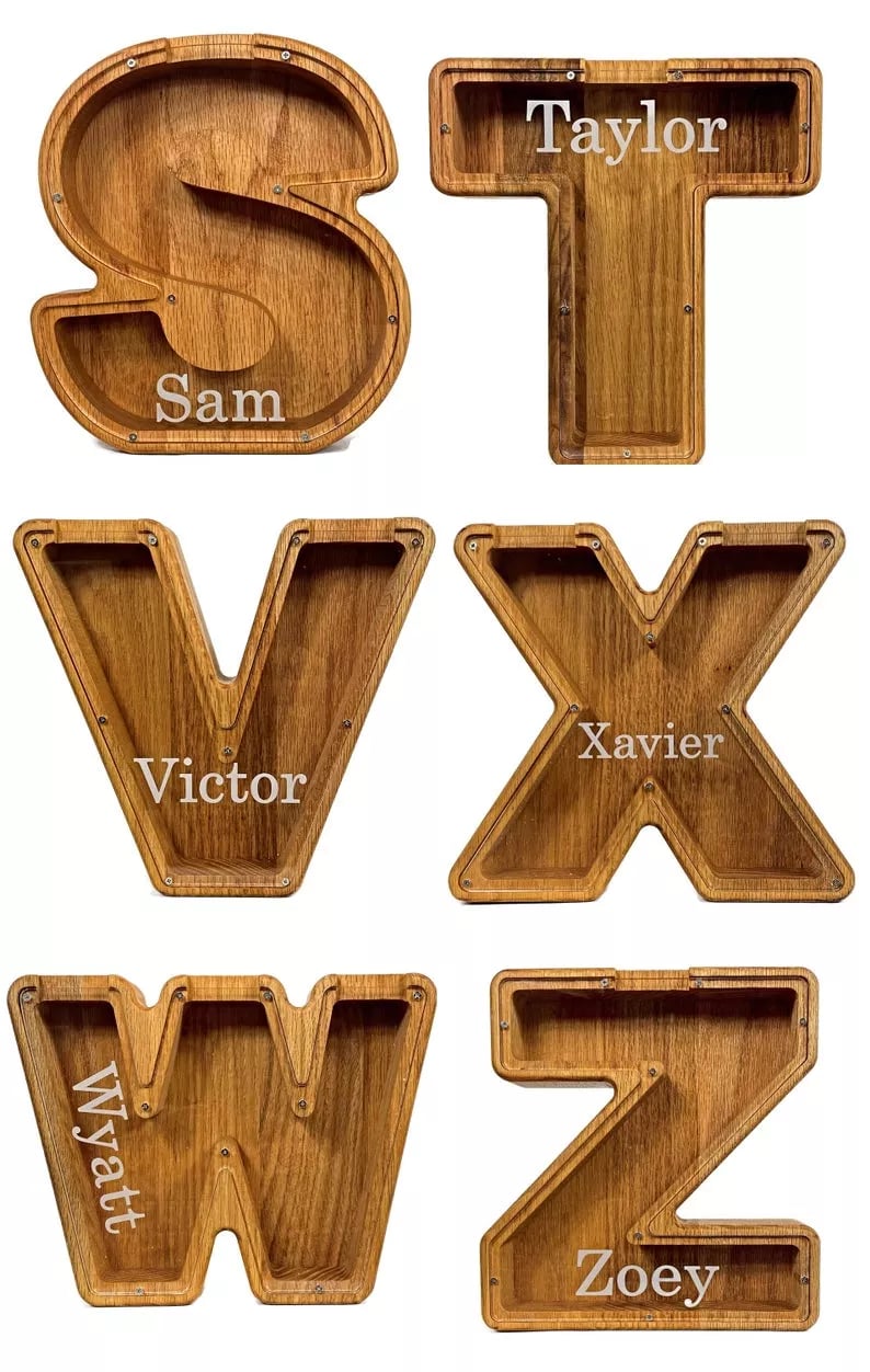 Piggy Bank-Wood Gift For Kids(BUY 2 FREESHIPPING)