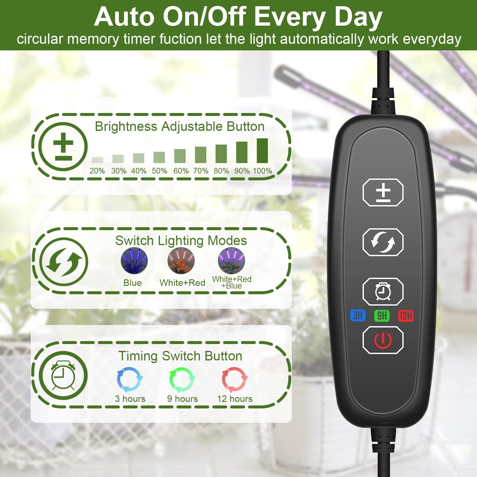 🔥Spring Hot Sale - 49% OFF🔥 Full Spectrum Plant Growth Light