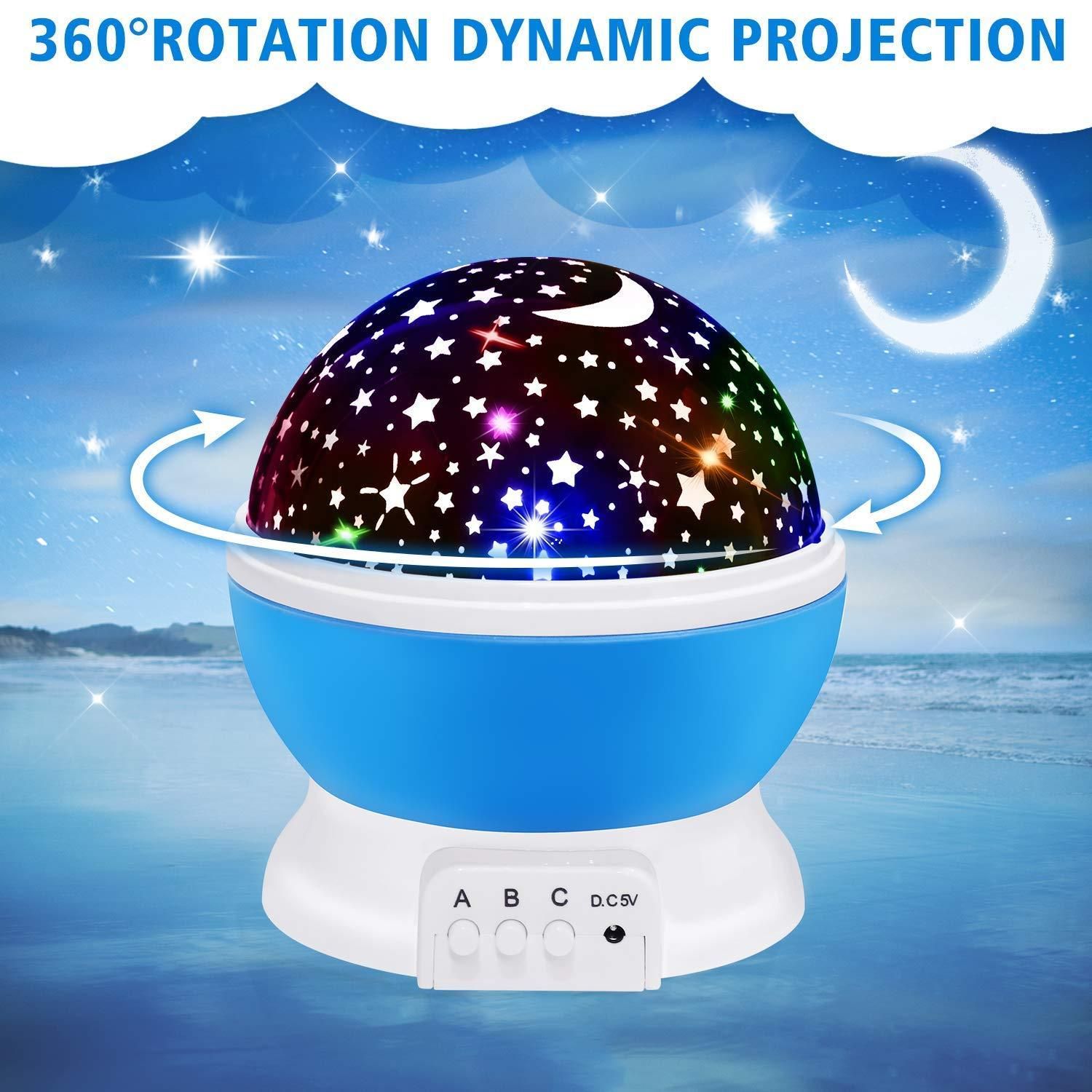 STAR MASTER DREAM COLOR CHANGING ROTATING PROJECTION LAMP ✨ WITH BLINKER LIGHT 🚥